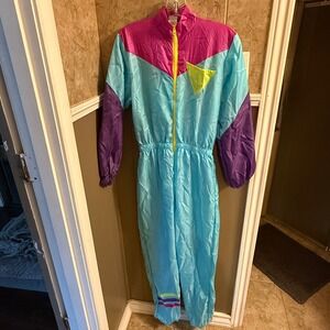 Spirit 80s Workout Track Suit One-Piece Costume Adult Women's Retro
Festival XS